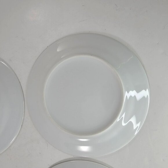 Set Of 4 Tabletops Gallery Umbria White Salad Plates Dishwasher Microwave Safe - Picture 12 of 12